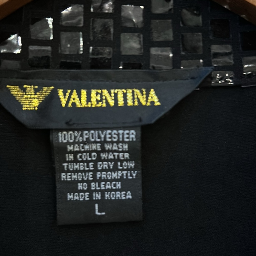 Valentina Made in Korea Black Sequin Zip-Up Jacket - Picture 5 of 6
